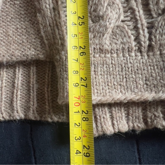 Banana Republic Wool Alpaca Blend Cable Cardigan - Size Large - Picture 6 of 6